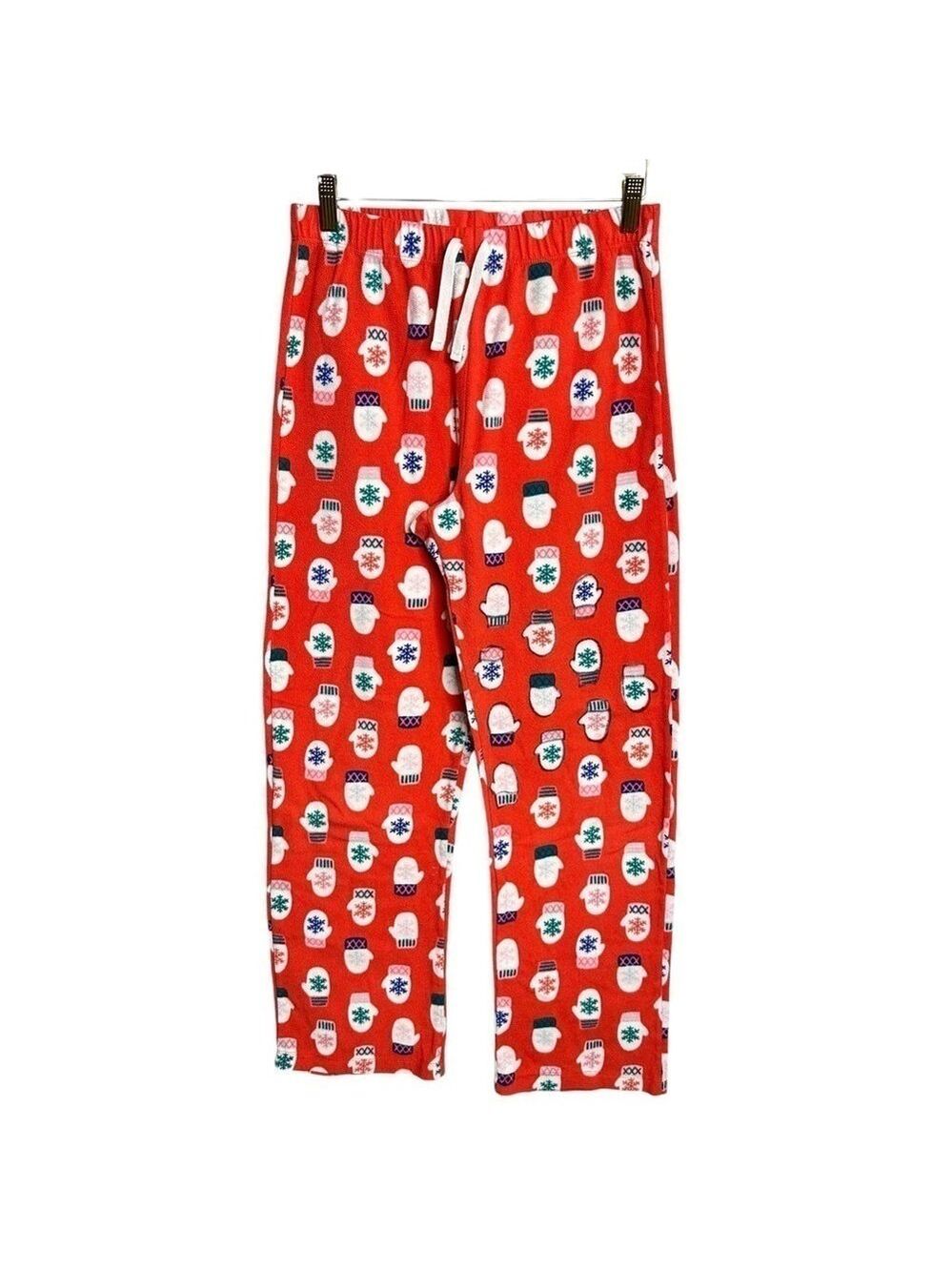 Old Navy Holiday Christmas Mittens Patterned Fleece‎ Lounge Sleep Pants Size 14
